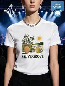 Women T-Shirts - 白色 - 查看 1