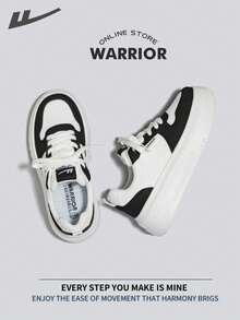 Warrior Women's Board ShoesSpring And SummerComfortable Modest Style Casual Yet Sleek Sneakers Applicable Throughout The Year Wear-Resisting All-Day Wear Training Sneakers Running Shoes - Black/White - View 5