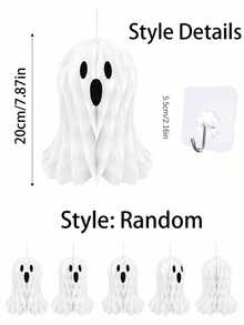 2/3 buah Dekorasi Gantung Hantu Halloween, Gaya Menyeramkan & Lucu, Cocok Untuk Dekorasi Rumah Dalam/Luar Ruangan, Langit-langit, Jendela, Pohon, Rumah Hantu dan Perlengkapan Pesta Halloween - Beraneka warna - View 6