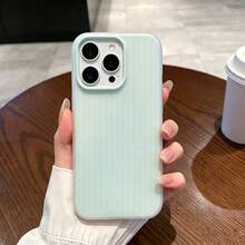 適用於 iPhone 17/17 Pro/17 Pro Max/16/15/14/13/12/11 系列手機殼，1件 Ins 風 2 合 1 磨砂波浪紋手機殼，全包防摔保護殼，17 Pro Max Apple 手機殼，時尚防摔全包手機殼 - 淺藍色 - 查看 3