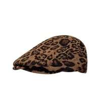 New Fashion Elegant Artistic Denim Bucket Hat For Women, Versatile Bucket Hat With Large Brim, Face-Slimming Design - Leopard Print Baseball Cap - View 8