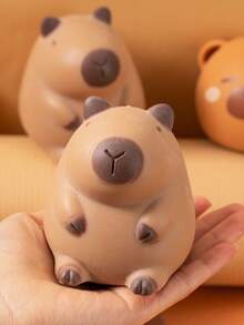 Capybara Chick Squeeze Toy Stress Relief Cute Capybara Venting Tool Office Decompression Healing Small Ornament - Multicolor - View 4