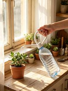 簡易植物澆水裝置 澆水壺蓋 3D 列印澆水工具 植物澆水瓶蓋裝置 創意設計 可將普通塑膠水瓶變為簡易澆水壺 適合送給朋友、家人、同事、同學的禮物 - A - 查看 5