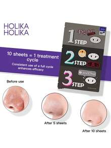 HOLIKA HOLIKA HOLIKAHOLIKA Pig Nose Patch Versi yang Disempurnakan Penghilang Komedo Fisik Menenangkan Mengencangkan Pembersih Pori-Pori Korea - 3 buah - View 4