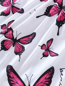 4pcs/2sets Women's Cool Camisole & Long Pants Pajama Set, Animal Elephant & Butterfly Print, Spaghetti Strap Top With Bow Waist Decor, Comfortable Loose Fit, Suitable For All Seasons, Home Wear - Multicolor - View 10