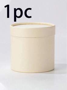 1Pc Solid Color Round Hug Bucket, Empty Floral Arrangement Gift Box, DIY Flower Packaging Container, Decorative Flower Bucket, Holiday Gift Box Table Ornament For Valentine's Day, Wedding, Festival & Home Decorations - One Size - View 8