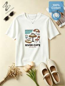 Women T-Shirts - 白色 - 查看 2