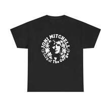 Joni Mitchell Vintage T-Shirt, Folk Rock Legend T-Shirt, Singer-Songwriter Music T-Shirt, Retro Graphic Unisex U1KZ - Black - View 7