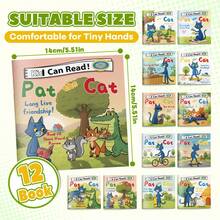 Kid Can Read Pat The Cat Early Reader Book Set, 12-Book Phonics And Story Reading Series For Long And Short Vowel Practice, Beginner Reading And Daily English Learning - Kid Can Read - View 6