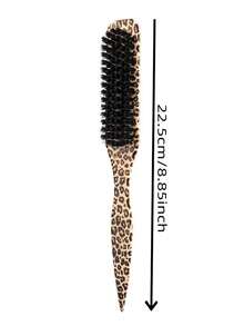 Leopard Print Hair Brush, Fashionable And Portable, Can Be Used To Smooth Frizzy Hair, Prevent Static, Create Smooth Ponytails, Buns And Hairlines - Multicolor - View 6
