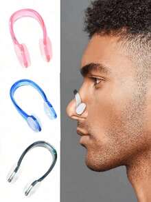 1PC/3PCS Silicone Nose Clip Anti-Choking Professional Training For Adults - Black - View 5