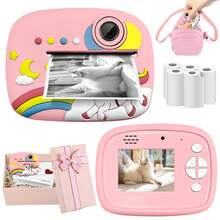 Children's Instant Printing Camera 1080P High-Definition Digital Camera Comes With A 32GB Storage Card As A Gift With An Image Quality Of 48MB Supports 16x Magnification Great Present For Christmas Thanksgiving And Holiday Celebrations - Multicolor - View 18