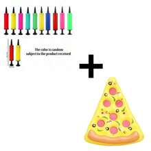2 piezas/Set Hamaca flotante inflable con forma de pizza grande, flotador de piscina para adultos, balsa de descanso para playa y natación (estilo y color aleatorios enviados) - Multicolor - Ver 10