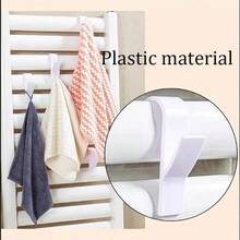 2/4/8/16pcs Multi-Function Towel Rack Hooks, Strong Load-Bearing Anti-Slip Bathroom Storage Rack, No Drilling Required Kitchen And Bedroom Storage Rack, Bathroom Radiator Toilet Radiator Horizontal Bar Bracket Hooks (Suitable For Hanging Bath Towels/Clothes/Cleaning Tools) - Multicolor - View 3