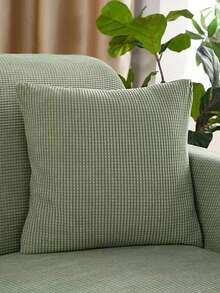 High Elastic Waffle Knit Armchair Slipcover, Full Wrap Stretch Sofa Chair Cover, Machine Washable Pet Friendly Furniture Protector, Dustproof Bench Sofa Slipcover - Multicolor - View 18