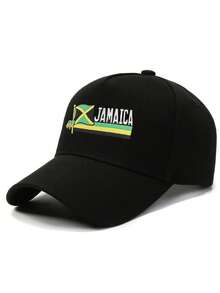 1件 Y2K 滑雪帽 男女通用 刺繡字母 JAMAICA 5片式人造毛皮棒球帽 適合日常戶外旅行防曬 - 棒球帽 - 查看 16