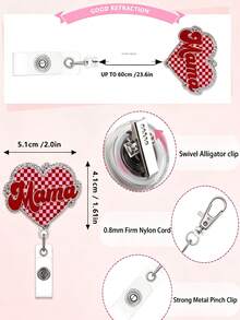 2D Overstimulation Badge Lanyard With Crocodile Clip, Fun ID Holder, Suitable For Teachers, Doctors, Nurses, Office Staff Colleagues Gift - Multicolor - View 3