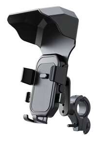 Universal Bicycle Motorcycle Phone Holder, 360° Rotating Adjustable Function, With Sunshade, Compatible With Most Smartphones - A - View 10