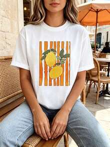 Women T-Shirts - 白色 - 查看 2