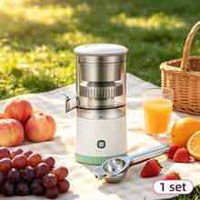 LÈRFM Multifunctional Juicer, Automatic Home Juicer, Separate Portable Orange Juice Cup, USB Charging, Detachable Design, Button Control - Perfect For Enjoying Fresh Juice At Home - White - View 1