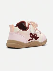 Balabala Girls First Walker Shoes Soft Sole Breathable Bow Detail Baby Walking Shoes Comfortable Autumn Wear - White Red - View 5