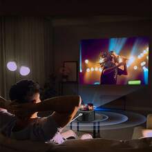 Portable Mini Projector, HD Outdoor Movie Projector With USB/SD Card Slot And Remote Control, Compact Home Theater Video Projector, Perfect Holiday Gift For Christmas, Halloween, Thanksgiving - Black - View 6