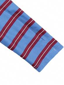 1pc Boys' Teen Striped Polo Shirt T-Shirt For Back To School Season - Blue - View 7