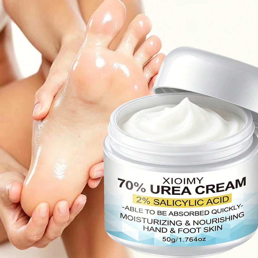 50g 70% Urea And 2% Salicylic Acid Foot Cream, Suitable For Dry, Cracked, Rough And Uneven Skin. Makes Hands And Feet Smoother And Softer. Perfect For Use On Heels, Feet, Hands, Knees And Elbows. An Essential For Daily Moisturizing. - Unscented - View 1
