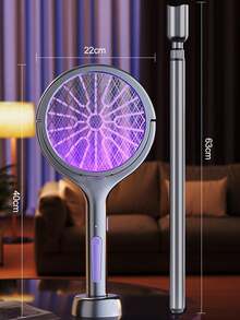 6-In-1 Retractable Electric Mosquito Swatter & Fly Swatter Lamp, Household Mosquito Killer, 500mAh - Multicolor 1 - View 9