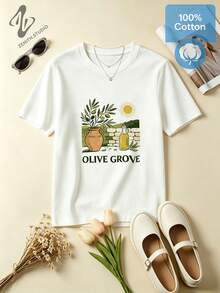Women T-Shirts - 白色 - 查看 2