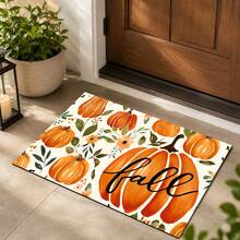 1pc Colorful Pumpkin Pattern Diatomaceous Earth Kitchen Drain Mat, Quick-Drying Absorbent Non-Slip Coffee Machine Mat And Dish Drying Mat, Suitable For Kitchen Countertop And Home Decor - Multicolor - View 3