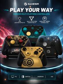 GAMESIR G7Pro 8K 遊戲控制器，8000Hz 輪詢率，0.5ms 端到端延遲，客製化 TMR 搖桿，一鍵喚醒開關，支援 iOS、Android、Switch、Steam、PC 設備 - 查看 1