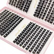 رموش صناعية فردية 8-16 مم بتجعيد D-Curl منفوشة ثلاثية الأبعاد مقسمة، أداة مكياج DIY طبيعية، ناعمة وسهلة الاستخدام، عناقيد رموش صناعية فردية - مشاهدة 12