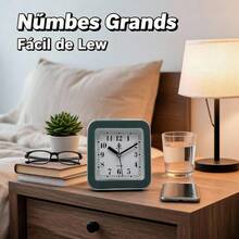 Unisex Classic Style Square Table Clock For Bedroom And Office - 1PC - View 3