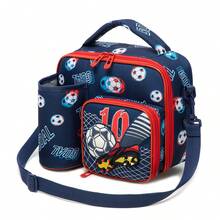 1PC Boys Cute Dual Compartment Crossbody Bag With Adjustable Shoulder Strap, Cartoon Print, Back To School Crossbody Bag For Elementary Students - Boys' Crossbody Bag - View 5