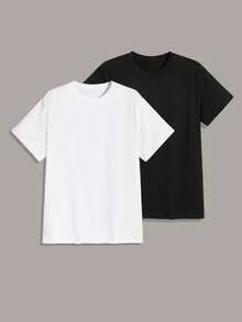 Women T-Shirts - Black and White - View 1