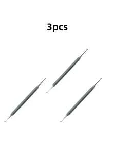3/2/1pc Stainless Steel Dental Tools Double-Ended Tooth Pick Tooth Cleaner Plaque And Plaque Cleaner Tool, Teeth Cleaning Tool, Teeth, Tooth Picks, Tooth Brush, Tongue Cleaner, Dental Floss, Travel Toothbrush - Multicolor - View 9