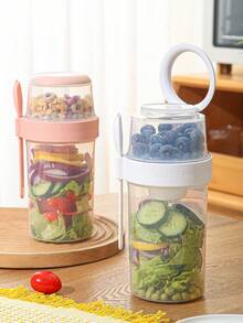 WGROOM 1PC Multi-Functional Lunch Box Storage Container Kitchen Food Storage Box Bento Box Suitable For Outdoor, Wedding, Party, Gift, Birthday - Multicolor - View 1