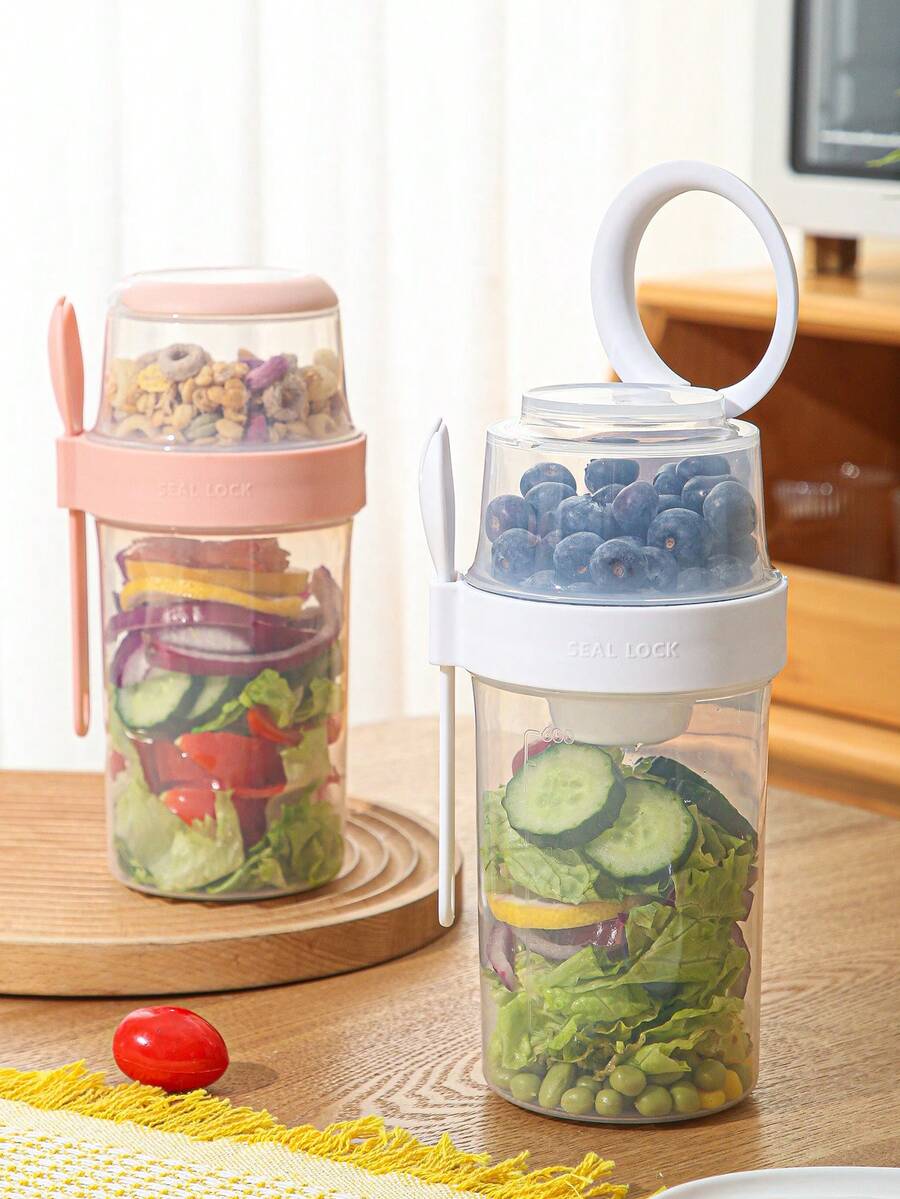 WGROOM 1PC Multi-Functional Lunch Box Storage Container Kitchen Food Storage Box Bento Box Suitable For Outdoor, Wedding, Party, Gift, Birthday - Multicolor - View 1