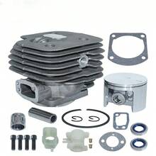 52MM Cylinder Piston Screws Kit For  61 268 272 272XP Chainsaw Oil Seal - Silver - View 1