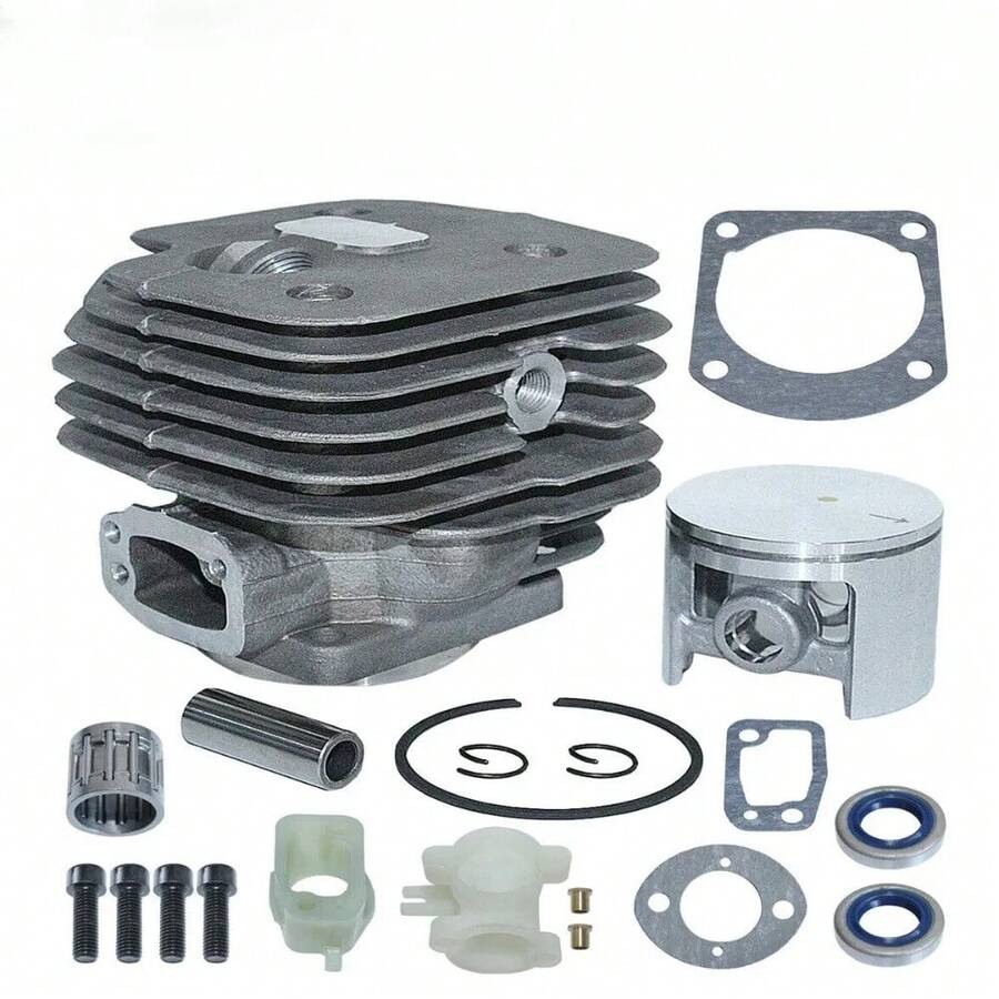 52MM Cylinder Piston Screws Kit For 61 268 272 272XP Chainsaw Oil Seal - Silver - View 1