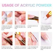NOCIS 4-Color Acrylic Nail Art Set, Easily Master 3D Design, French Manicure And Carved Nail Art, Professional-Grade Set No Light Source Required To Create Stunning Effects - Multicolor - View 8