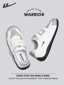 Warrior Women's Board ShoesSpring And SummerComfortable Modest Style Casual Yet Sleek Sneakers Applicable Throughout The Year Wear-Resisting All-Day Wear Training Sneakers Running Shoes - Rice/Silver - View 4