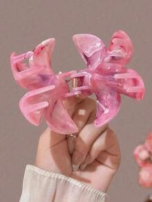 3pcs Women's Gradient Floral Large Hair Clips, Elegant Hair Accessories, Suitable For Half-Up Hairstyles, Marble Pattern Design, Decorative Hair Claws, Vintage Exquisite, Suitable For Beach Vacation, Fresh Daily Outfits. Accessories, Hair Accessories, Hair Styling Tools, Women's Accessories, Hair Accessory Supplies, - Multicolor - View 3