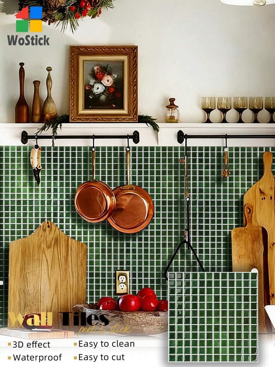 WoStick Simple Plaid Pattern Fresh Wallpaper For Home Decor
