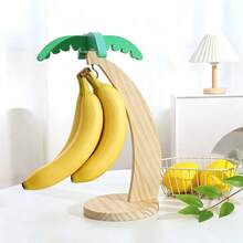 1pc Wooden Banana Rack, Household Storage Rack, Living Room Fruit Storage Rack - Multicolor - View 8
