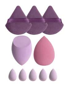 Spons Makeup, Puff Makeup, Puff Makeup Mini, Puff Bedak Tabur, Puff Bedak Tabur Mini, Puff Bantalan Jari Mini, Spons Makeup Alas Bedak, Cocok Untuk Cairan, Krim dan Bedak, Ciptakan Tampilan Makeup Sempurna - MultiWarna - View 6