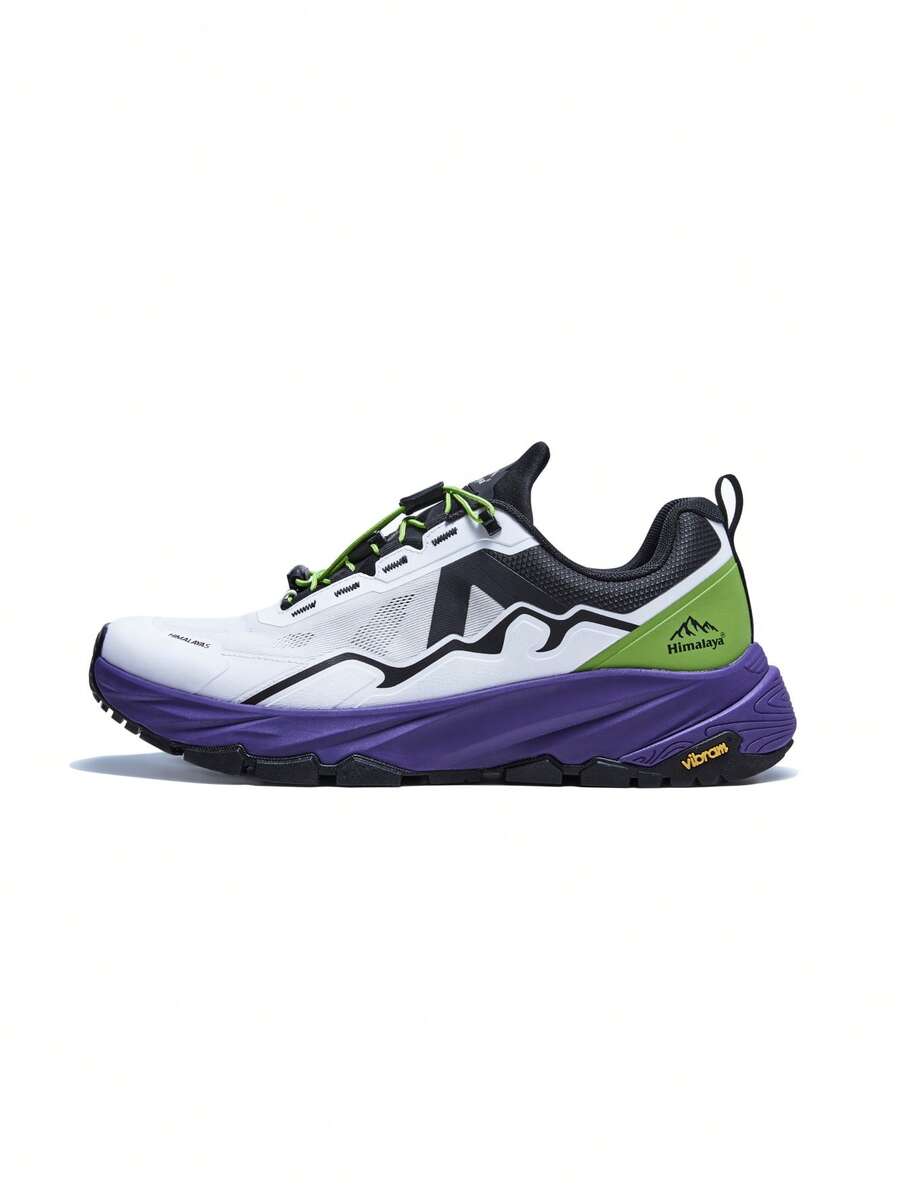 CAMEL CROWN Women's Mid Top Non-Slip Hiking Trail Running Shoes, No-Tie Laces - Aurora Purple - View 1
