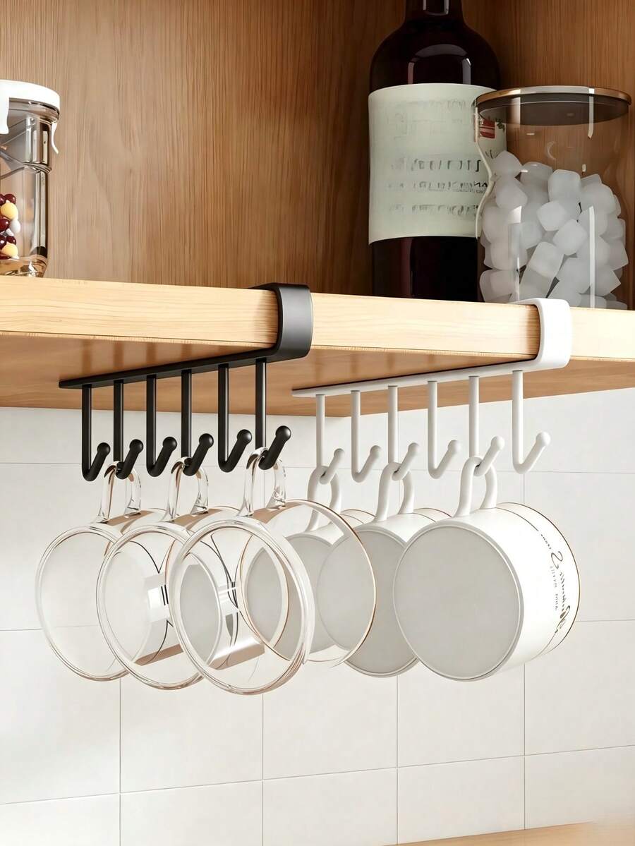 Rak Penyimpanan Peralatan Dapur Putar yang Dipasang di Dinding, Tidak Perlu Pengeboran, Tempat Spatula Stainless Steel, Gantungan Talenan dan Pisau Hemat Ruang untuk Meja Dapur, Solusi Penyimpanan - MultiWarna - View 1
