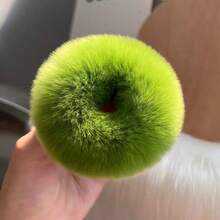 Korean Minimalist Genuine Rabbit Fur Scrunchie Cute Ponytail Hair Tie Internet Celebrity French Vintage Hair Accessory Autumn/Winter - Multicolor - View 27